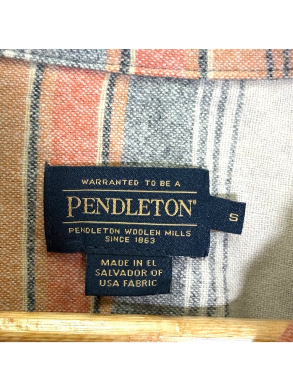 Pendleton Wool Button Up Board Shirt Size Small - Picture 9 of 10